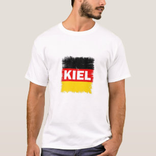 Kiel - Duitsland met Duitse vlag T-shirt