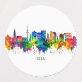 Kiel Germany Skyline Labels (Design 2)