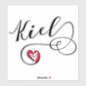 Kiel Heart Flag Sticker (Vel)