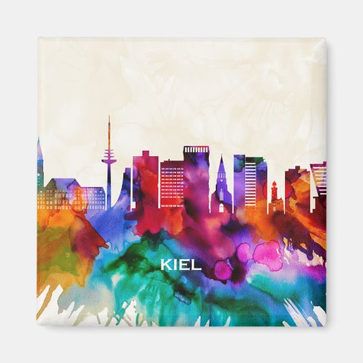 Kiel Skyline Magneet (Voorkant)