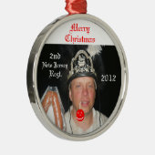 Kielbasa Kerstmis Metalen Ornament (Rechts)