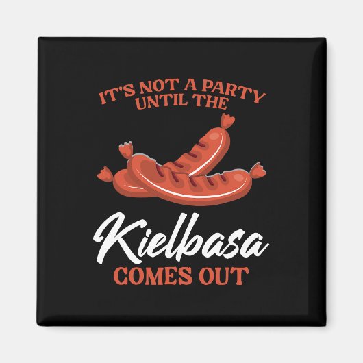 Kielbasa Polen Vleesworst Voedsel Liefhebber Pools Magneet (Voorkant)