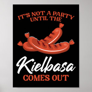 Kielbasa Polen Vleesworst Voedsel Liefhebber Pools Poster