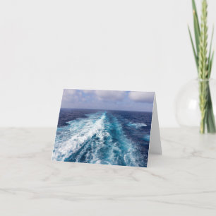 kielzog van een cruiseschip kaart