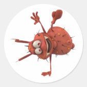 Kiemen doen een Handspring Stickers (Voorkant)