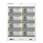 KIEMSKLAAR OP HET STAAL ETIKET (Full Sheet)