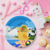 Kiep, kleurrijk design papieren bordje (Feest)