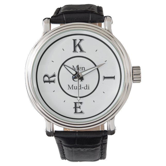 Kier Fine Leather Watch Horloge (Voorkant)