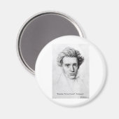 Kierkegaard "Houd van jezelf" Liefdescadeaus Etc Magneet (Voorkant / Achterkant)