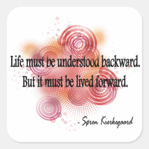Kierkegaard Vierkante Sticker