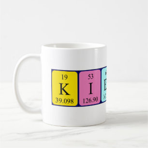 Kiersten nom de table périodique mug