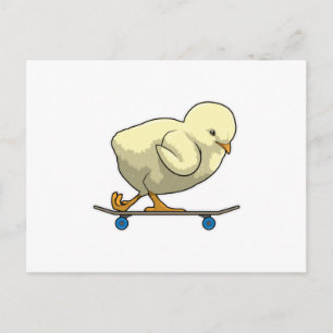 Kies als Skater met Skateboard Briefkaart