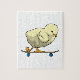 Kies als Skater met Skateboard Legpuzzel