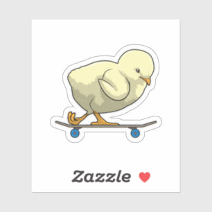 Kies als Skater met Skateboard Sticker