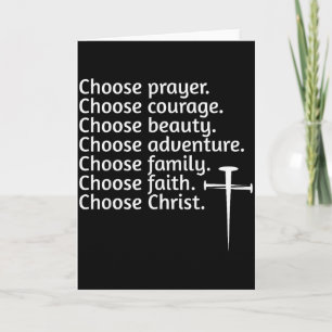Kies Christus Gebed Moed Schoonheid Familie, Adven Kaart