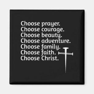 Kies Christus Gebed Moed Schoonheid Familie, Adven Magneet