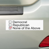 Kies de Bumpersticker Grondwet (Op auto)