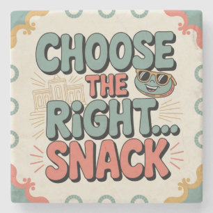 Kies de Juiste Snack Stenen Onderzetter