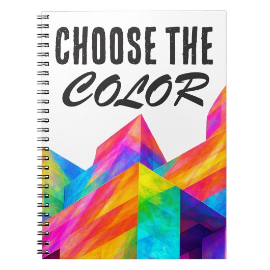 Kies de kleur notitieboek (Voorkant)