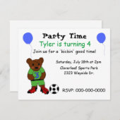 Kies de partij Voetbal Kaart (Voorkant / Achterkant)