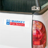 Kies Ed Markey Bumpersticker (Op Truck)