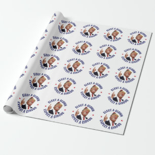 Kies een clown, verwacht een circus - anti-Trump Cadeaupapier