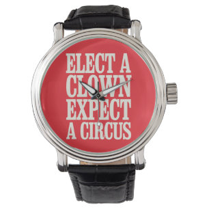 Kies een clown, verwacht een circus anti-Trump pol Horloge