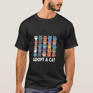 Kies een Katten T-shirt Katten Redding Katten Adop