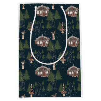 Kies een kerstboom medium cadeauzakje