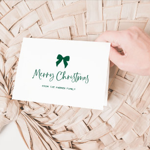 Kies een kleurboog Groene vrolijke kerst Feestdagen Kaart