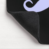 Kies een kleurenmostache op zwart muismat (Hoek)