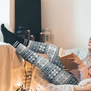 Kies een kleurenpatroon in de winter Fair Isle Leggings