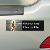 kies een leven bumpersticker (Op auto)