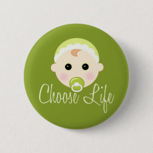 Kies een leven ronde button 5,7 cm