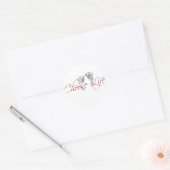 kies een leven ronde sticker (Envelop)