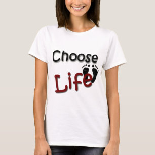 Kies een leven t-shirt