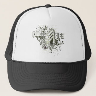 Kies een leven trucker pet