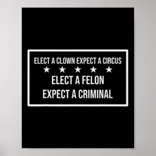 Kies een Misdadiger Verwacht een Crimineel Kies Cl Poster