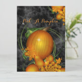 Kies een Pumpkin Party Kaart (Staand voorkant)