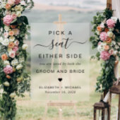 Kies een stoel aan weerszijden bruiloft zitplaatse acryl bord