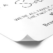 Kies een stoel niet een zijceremonie bruiloft zitp poster (Hoek)