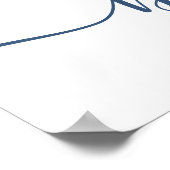 Kies een stoel zonder een kant Mrs & Mrs Wedding. Poster (Hoek)