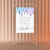 Kies een stoel zonder een kant Mrs & Mrs Wedding. Poster