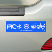 Kies een zijkant Bumpersticker (Op auto)