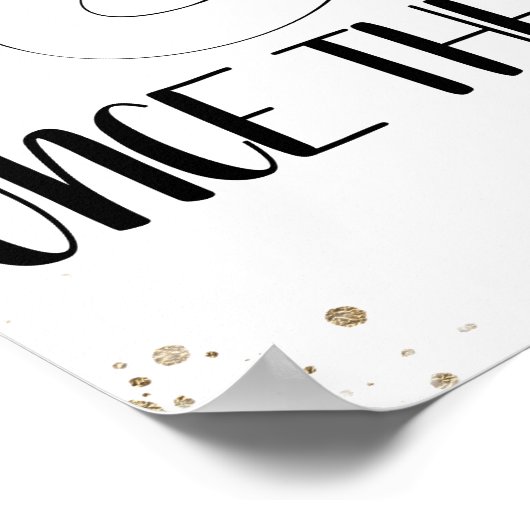 Kies een zitplaats zonder zijbalken en gouden brui poster (Hoek)