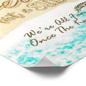 Kies een zitplaats zonder zijband Zee strandstaarv Poster (Hoek)