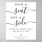 Kies een Zitplaats zonder zijdeweddenschappen Poster (Voorkant)