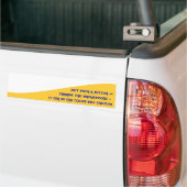 KIES EIGEN KLEURENSJABLOON BUMPERSTICKER (Op Truck)