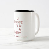 Kies elke dag voor vreugde | Mok motivatie prijsop (Voorkant rechts)