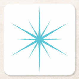 Kies elke kleur uit de middeleeuwse moderne atooms vierkante kartonnen onderzetter